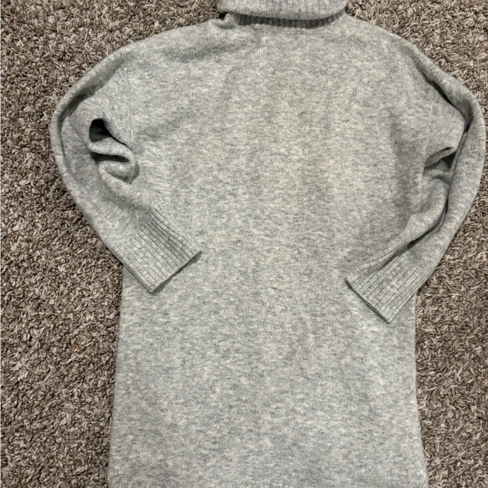 Zara Light Gray Knit Turtleneck